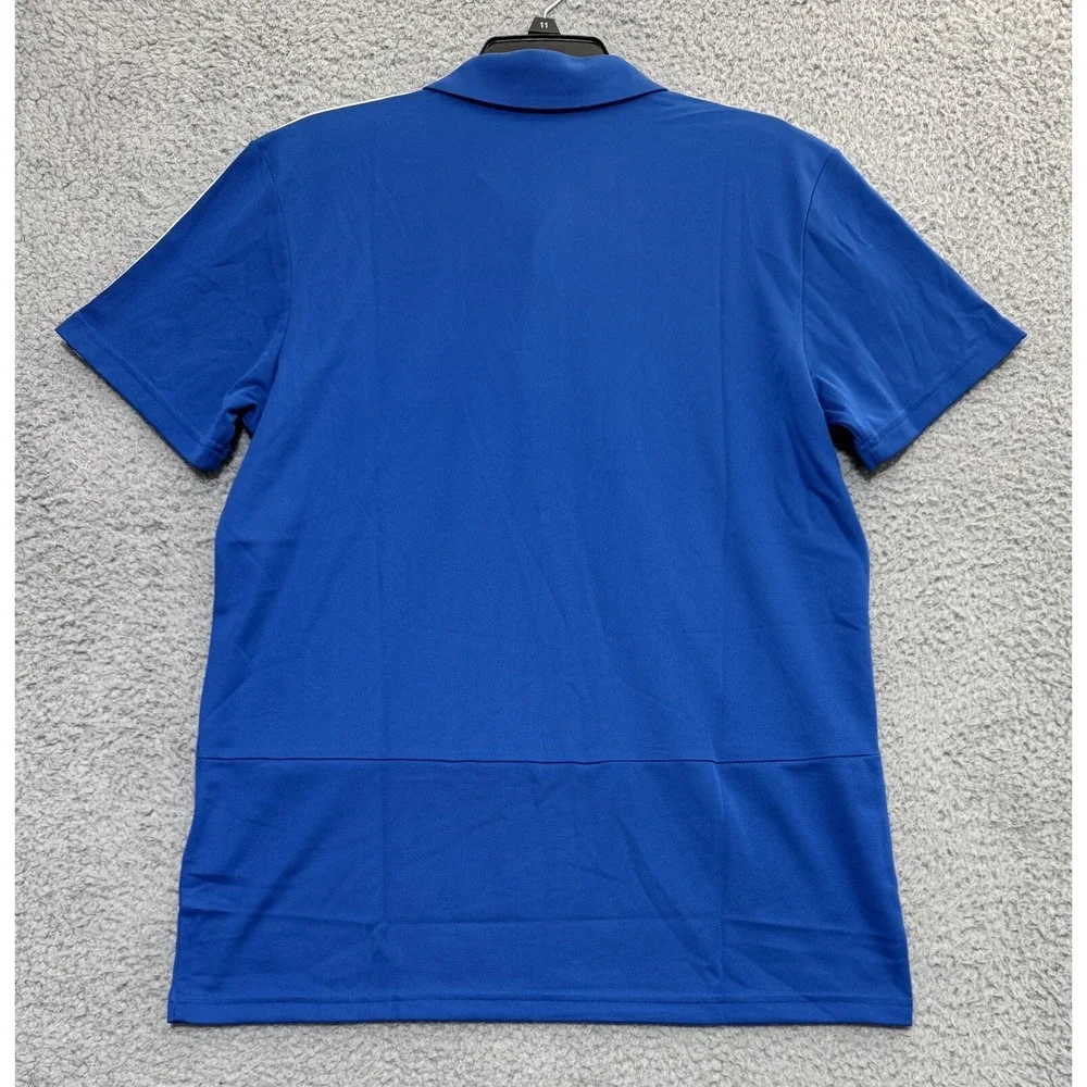 NEW ADIDAS MLS San Jose Quakes Coaches Polo Shirt Mens Large Climalite Blue